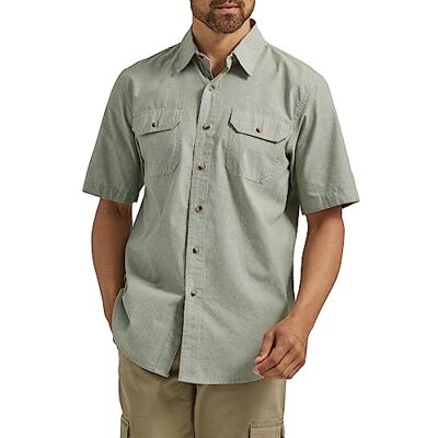 ZHESBG2B-358-3XL Wrangler Męska Authentics klasyczna tkana koszulka z krótkim rękawem ZHESBG2B-358-3XL Wrangler Męska Authentics klasyczna tkana koszulka z krótkim rękawem