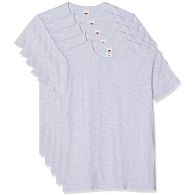 061430Q Fruit of the Loom Koszulka męska Iconic Tee, lekka koszulka ring-spun, 5 szt, Szary (szary wrzosowy 94), XL 061430Q Fruit of the Loom Koszulka męska Iconic Tee, lekka koszulka ring-spun, 5 szt, Szary (szary wrzosowy 94), XL