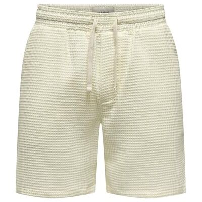 22033638-4749551 Onstel Savier Waffle Shorts 0326, Antique White, XL 22033638-4749551 Onstel Savier Waffle Shorts 0326, Antique White, XL