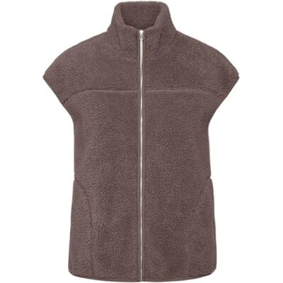 17154496-4993093 PIECES Pcsadia Teddy Vest Noos Bc, Kwarc kawowy, M 17154496-4993093 PIECES Pcsadia Teddy Vest Noos Bc, Kwarc kawowy, M