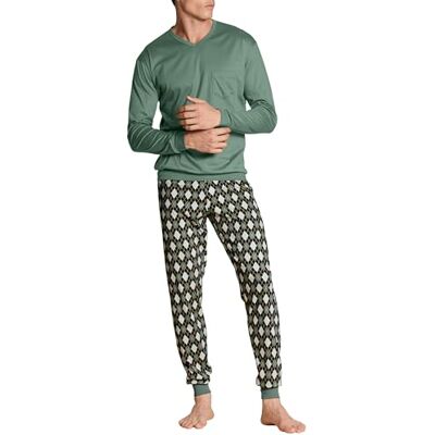 C43584618XXL CALIDA Zestaw piżamowy męski, zielony (Laurel Green), XXL C43584618XXL CALIDA Zestaw piżamowy męski, zielony (Laurel Green), XXL