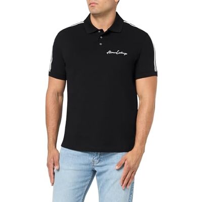 8NZFSGZJ81Z1200 Armani Exchange Męska koszulka polo o regularnym kroju ze stretchem z charakterystycznym logo, Czarny, M 8NZFSGZJ81Z1200 Armani Exchange Męska koszulka polo o regularnym kroju ze stretchem z charakterystycznym logo, Czarny, M