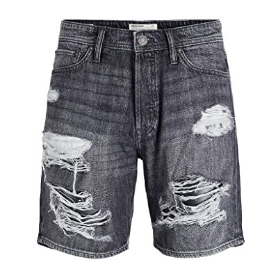 12204299 JACK & JONES Męskie spodenki Jjichris Jjoriginal 229 Ln Shorts, Black Denim, S 12204299 JACK & JONES Męskie spodenki Jjichris Jjoriginal 229 Ln Shorts, Black Denim, S