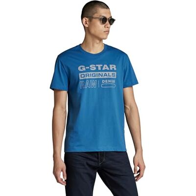 D25020 G-Star RAW Reflective Originals Koszulka Męska rozm. t, Niebieski (Retro Blue -336-937), XL D25020 G-Star RAW Reflective Originals Koszulka Męska rozm. t, Niebieski (Retro Blue -336-937), XL