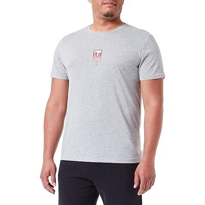 BDTSGI-100488-S Bona Basics, Cyfrowy nadruk, męski T-shirt basic,%70% bawełna%30 poliester, szary, casualowy, męskie topy, rozmiar: S, szary, S BDTSGI-100488-S Bona Basics, Cyfrowy nadruk, męski T-shirt basic,%70% bawełna%30 poliester, szary, casualowy, męskie topy, rozmiar: S, szary, S