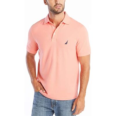 K82800-64C-S Nautica Męska koszulka polo z krótkim rękawem jednolita elastyczna bawełna pique K82800-64C-S Nautica Męska koszulka polo z krótkim rękawem jednolita elastyczna bawełna pique