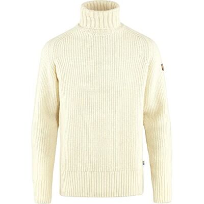 F87072 Fjällräven Męska bluza Övik Roller Neck Sweater M, kredowa biel, L, biała kreda., L F87072 Fjällräven Męska bluza Övik Roller Neck Sweater M, kredowa biel, L, biała kreda., L