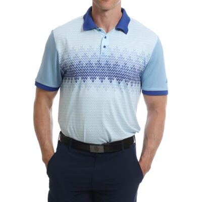 UPTS2392_SKYBLU_M Under Par Koszulka polo Mężczyźni Printed Golf Pro Quality Polo Shirt (1 w zestawie), 2392 błękitny, M UPTS2392_SKYBLU_M Under Par Koszulka polo Mężczyźni Printed Golf Pro Quality Polo Shirt (1 w zestawie), 2392 błękitny, M