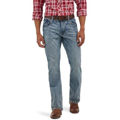 77MWZGL-472-29X30 Wrangler Męskie dżinsy retro Slim Fit Bootcut, Greeley, 29W / 30L 77MWZGL-472-29X30 Wrangler Męskie dżinsy retro Slim Fit Bootcut, Greeley, 29W / 30L
