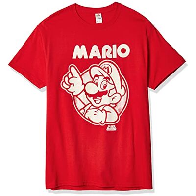 NNTD0056-10001001 Nintendo Męski T-shirt, czerwony, XL NNTD0056-10001001 Nintendo Męski T-shirt, czerwony, XL
