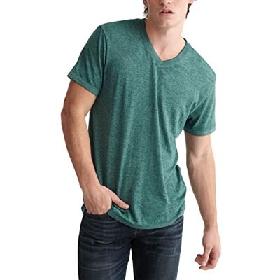 7M62165-311 Lucky Brand Męska koszulka 'Venice Burnout' z dekoltem w serek T-shirt, Czerwiecowy pluskwa, L 7M62165-311 Lucky Brand Męska koszulka 'Venice Burnout' z dekoltem w serek T-shirt, Czerwiecowy pluskwa, L