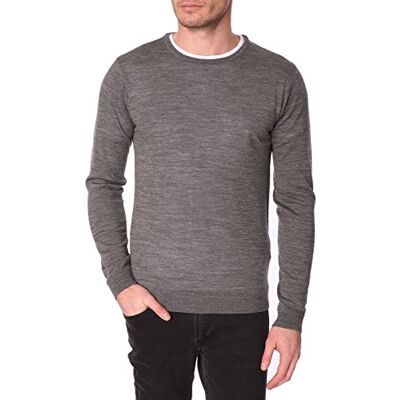 16028832-Medium Grey Melange SELECTED HOMME Męski sweter 16028832 Tower Merino Crew Neck 16028832-Medium Grey Melange SELECTED HOMME Męski sweter 16028832 Tower Merino Crew Neck