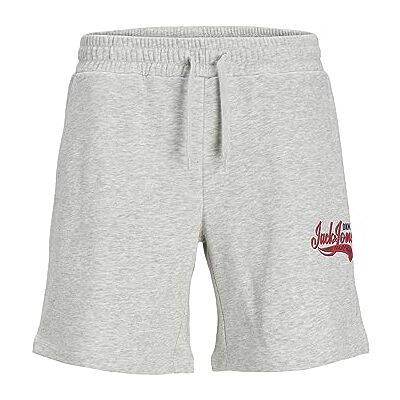 12248866 JACK & JONES Męskie szorty dresowe, Biały melanż/szczegóły: melanż, XS 12248866 JACK & JONES Męskie szorty dresowe, Biały melanż/szczegóły: melanż, XS