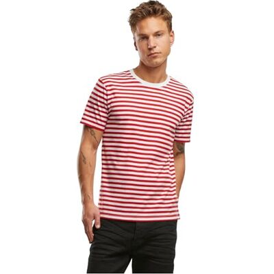 4208-13192-XXL Brandit Koszulka z dżerseju Stripe T-Shirt, rozmiary S do 3XL, czerwony-biały, XXL 4208-13192-XXL Brandit Koszulka z dżerseju Stripe T-Shirt, rozmiary S do 3XL, czerwony-biały, XXL