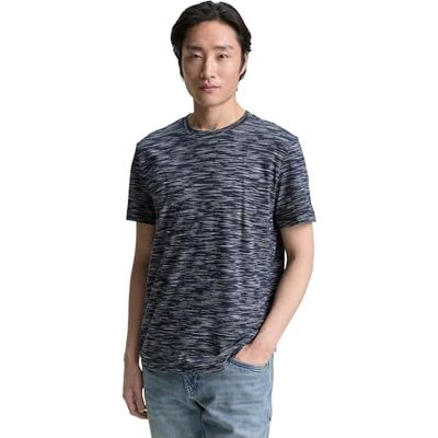 1046765 TOM TAILOR T-shirt męski, 38091 Navy Multicolor Inject, XS 1046765 TOM TAILOR T-shirt męski, 38091 Navy Multicolor Inject, XS