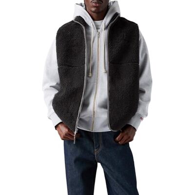 A8573 Levi's Męska kamizelka Summit Sherpa Vest, Jet Black, XL A8573 Levi's Męska kamizelka Summit Sherpa Vest, Jet Black, XL