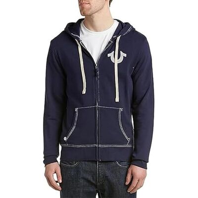 MA0B129MF3-400-XXXL True Religion Bluza męska z kapturem, True Navy, 3XL MA0B129MF3-400-XXXL True Religion Bluza męska z kapturem, True Navy, 3XL