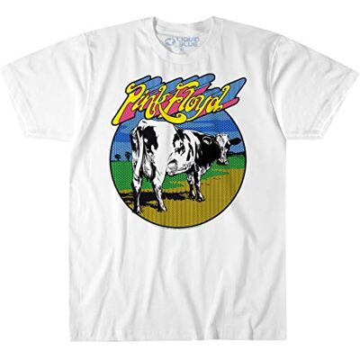 21834 Liquid Blue Pink Floyd Distant Bells Atom Heart Ss T-shirt, biały, XXL 21834 Liquid Blue Pink Floyd Distant Bells Atom Heart Ss T-shirt, biały, XXL