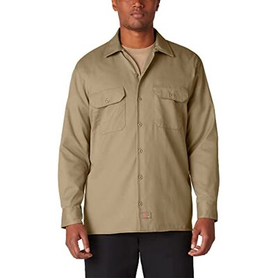 574-KH Dickies Męska koszulka z długim rękawem koszula z długim rękawem, beżowa (Khaki Kh), L, khaki, L 574-KH Dickies Męska koszulka z długim rękawem koszula z długim rękawem, beżowa (Khaki Kh), L, khaki, L