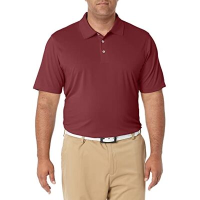 F16AE40001_SUS Amazon Essentials Men's Szybkoschnąca koszulka polo do golfa regular fit (dostępna w wersjach Big i Tall), Bordowy, XXL F16AE40001_SUS Amazon Essentials Men's Szybkoschnąca koszulka polo do golfa regular fit (dostępna w wersjach Big i Tall), Bordowy, XXL