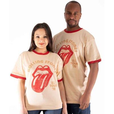 RSTS203MNAT04 Rolling Stones The T Shirt US Tour 78 oficjalny pierścionek unisex, pomarańczowy, XL RSTS203MNAT04 Rolling Stones The T Shirt US Tour 78 oficjalny pierścionek unisex, pomarańczowy, XL