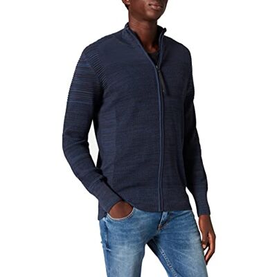 D20413-C259-C717 G-STAR RAW Męska bluza 3D Biker Knitted Zip Through Knits, Niebieski (Luna Blue/Mazarine Blue ), XS D20413-C259-C717 G-STAR RAW Męska bluza 3D Biker Knitted Zip Through Knits, Niebieski (Luna Blue/Mazarine Blue ), XS