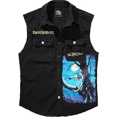 61045-11002-5XL Brandit Męska kamizelka Iron Maiden Vintage Shirt Sleeveless FOTD, czarny, 5XL 61045-11002-5XL Brandit Męska kamizelka Iron Maiden Vintage Shirt Sleeveless FOTD, czarny, 5XL