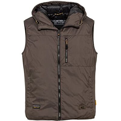 460320/8U99 camel active Kamizelka męska, Dark Brown, 48 460320/8U99 camel active Kamizelka męska, Dark Brown, 48
