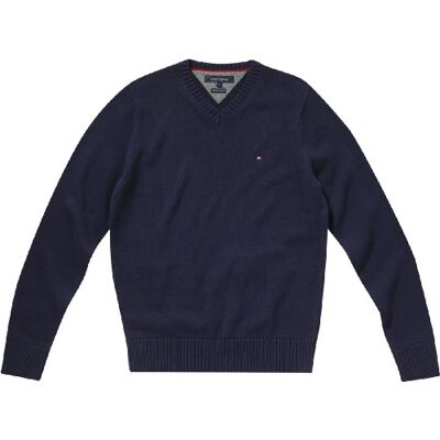 TOMMY PREP V-NK CF / 857820812 Tommy Hilfiger Męski sweter Tommy PREP V-NK CF/857820812, Niebieski (409 Peacoat), 52 TOMMY PREP V-NK CF / 857820812 Tommy Hilfiger Męski sweter Tommy PREP V-NK CF/857820812, Niebieski (409 Peacoat), 52