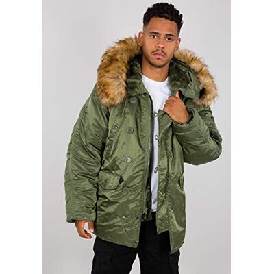 100106-01 Alpha Industries Kurtka zimowa N3B dla mężczyzn Sage-Green 100106-01 Alpha Industries Kurtka zimowa N3B dla mężczyzn Sage-Green