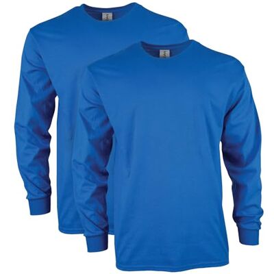 G2400P2-051-3XL-051-3XL Gildan Męska koszulka z długim rękawem z ultra bawełny (2 sztuki), Królewski, 3XL G2400P2-051-3XL-051-3XL Gildan Męska koszulka z długim rękawem z ultra bawełny (2 sztuki), Królewski, 3XL