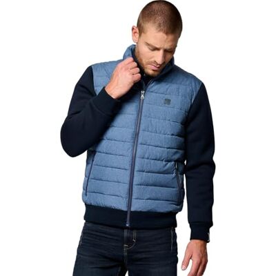 BACHM33 Kaporal al, Bluza męska, regularny krój, długi rękaw, stójka, model Bach, kolor granatowy, rozmiar M, Granatowy, M BACHM33 Kaporal al, Bluza męska, regularny krój, długi rękaw, stójka, model Bach, kolor granatowy, rozmiar M, Granatowy, M