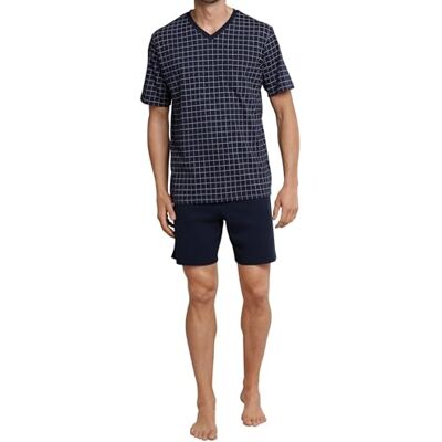 159617-803 Schiesser Herren Schlafanzug kurz V-Auschnitt Nightwear Set 159617-803 Schiesser Herren Schlafanzug kurz V-Auschnitt Nightwear Set