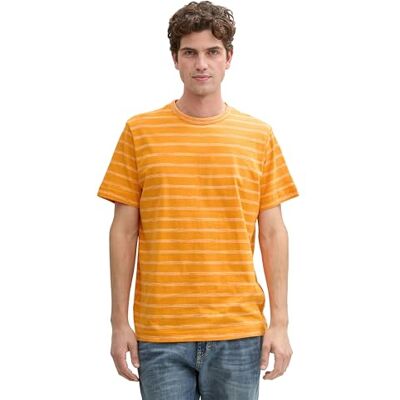 1043382 TOM TAILOR T-shirt męski, 36178 pomarańczowy pasek wtryskowy, XXL 1043382 TOM TAILOR T-shirt męski, 36178 pomarańczowy pasek wtryskowy, XXL