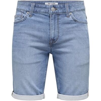 22018584 ONLY & SONS ONSPLY Jog MB 8584 PIM DNM szorty męskie NOOS , Niebieski denim 2, XL 22018584 ONLY & SONS ONSPLY Jog MB 8584 PIM DNM szorty męskie NOOS , Niebieski denim 2, XL