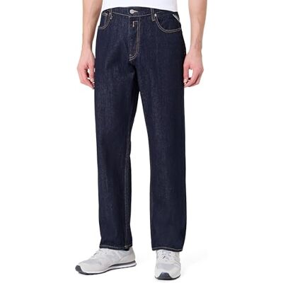 M1031 .000.M8DF07C REPLAY Męskie dżinsy Kyran Relaxed-Fit, ciemnoniebieskie 007 (niebieskie), 30 W/32 l M1031 .000.M8DF07C REPLAY Męskie dżinsy Kyran Relaxed-Fit, ciemnoniebieskie 007 (niebieskie), 30 W/32 l