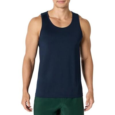 AEMN97168_Navy Amazon Essentials Męska koszulka bez rękawów Active Quick Dry Tech Stretch Light Gym Tank Top, granatowy, XXL AEMN97168_Navy Amazon Essentials Męska koszulka bez rękawów Active Quick Dry Tech Stretch Light Gym Tank Top, granatowy, XXL