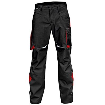 KÜBLER Workwear Kubler 24245353-9955-66 Spodnie "Pulse", rozmiar 66, czarny/czerwony KÜBLER Workwear Kubler 24245353-9955-66 Spodnie "Pulse", rozmiar 66, czarny/czerwony
