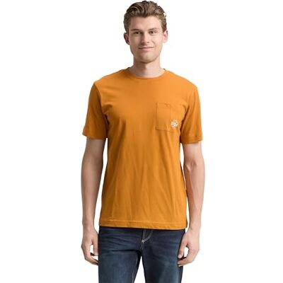1048627 TOM TAILOR T-shirt męski, 10821 Masło orzechowe brązowe, XL 1048627 TOM TAILOR T-shirt męski, 10821 Masło orzechowe brązowe, XL