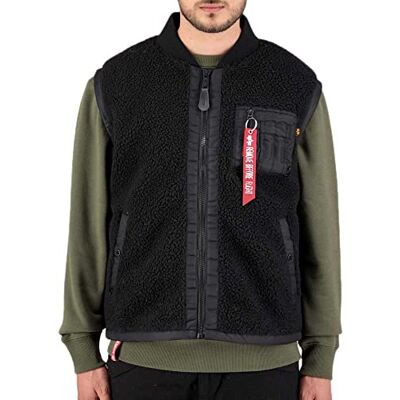 108122-03 Alpha Industries Kamizelka Teddy Vest dla mężczyzn Black 108122-03 Alpha Industries Kamizelka Teddy Vest dla mężczyzn Black