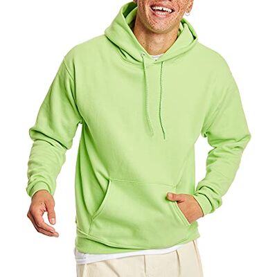 OP170 Hanes Men's Pullover EcoSmart Hooded Sweatshirt, lime, X Large OP170 Hanes Men's Pullover EcoSmart Hooded Sweatshirt, lime, X Large
