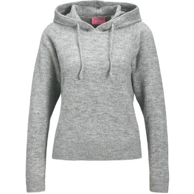 12261550-4837389 JACK & JONES Jxevi bluza z kapturem Knit, Medium Grey Melange, XL 12261550-4837389 JACK & JONES Jxevi bluza z kapturem Knit, Medium Grey Melange, XL