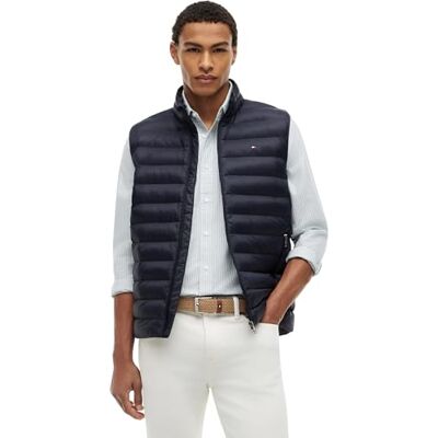 MW0MW39989DW5L Tommy Hilfiger Męska kamizelka z recyklingu MW0MW39989, niebieska, L, Niebieski (pustynne niebo), L MW0MW39989DW5L Tommy Hilfiger Męska kamizelka z recyklingu MW0MW39989, niebieska, L, Niebieski (pustynne niebo), L
