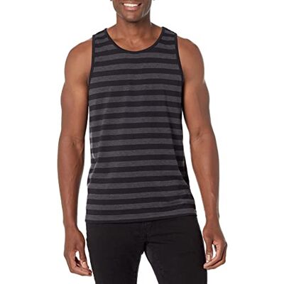 AE181154-Black/Charcoal Heather-Medium Amazon Essentials Men's Koszulka typu tank top regular fit, Czarny/Karbonowy wrzos, M AE181154-Black/Charcoal Heather-Medium Amazon Essentials Men's Koszulka typu tank top regular fit, Czarny/Karbonowy wrzos, M