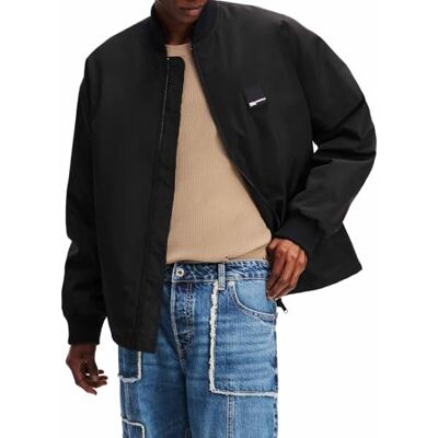 A1M15009 Karl Lagerfeld Jeans, Męskie, Bomber, Regular Fit, Czarny, L A1M15009 Karl Lagerfeld Jeans, Męskie, Bomber, Regular Fit, Czarny, L
