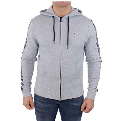 UM0UM00708-004 Tommy Hilfiger HOODY LS HWK Kurtka z kapturem Mężczyźni , Szary , M UM0UM00708-004 Tommy Hilfiger HOODY LS HWK Kurtka z kapturem Mężczyźni , Szary , M