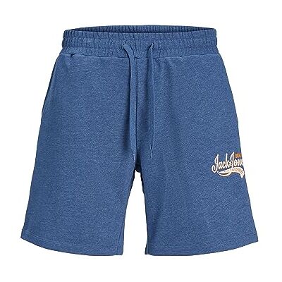 12248866 JACK & JONES Jpstlogo Sweat Shorts 2 Col Sn GMS, Ensign Blue/Szczegóły: melanż, S 12248866 JACK & JONES Jpstlogo Sweat Shorts 2 Col Sn GMS, Ensign Blue/Szczegóły: melanż, S
