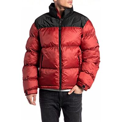 M8283 .000.84460 Replay Kurtka męska, 158 Dark Red, XXL M8283 .000.84460 Replay Kurtka męska, 158 Dark Red, XXL