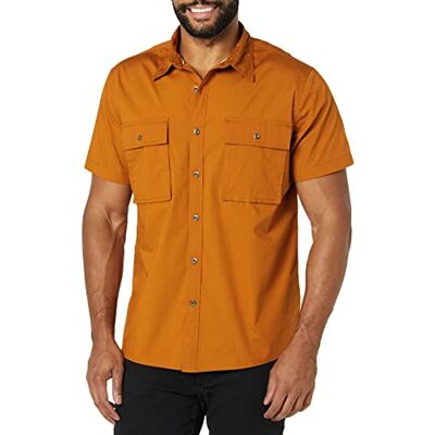 GTM40011SS22-BLU888-X-Small Amazon Essentials Męska koszulka z krótkim rękawem i dwoma kieszeniami (wcześniej Goodthreads), ciemny karmel, XS GTM40011SS22-BLU888-X-Small Amazon Essentials Męska koszulka z krótkim rękawem i dwoma kieszeniami (wcześniej Goodthreads), ciemny karmel, XS