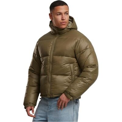 TB7585-03057 Urban Classics Męska kurtka zimowa Shiny Puffer Jacket, błyszcząca pikowana kurtka z zamkiem błyskawicznym, ciepła kurtka puchowa z kapturem, rozmiary S-5XL, Tiniolive, 3XL TB7585-03057 Urban Classics Męska kurtka zimowa Shiny Puffer Jacket, błyszcząca pikowana kurtka z zamkiem błyskawicznym, ciepła kurtka puchowa z kapturem, rozmiary S-5XL, Tiniolive, 3XL